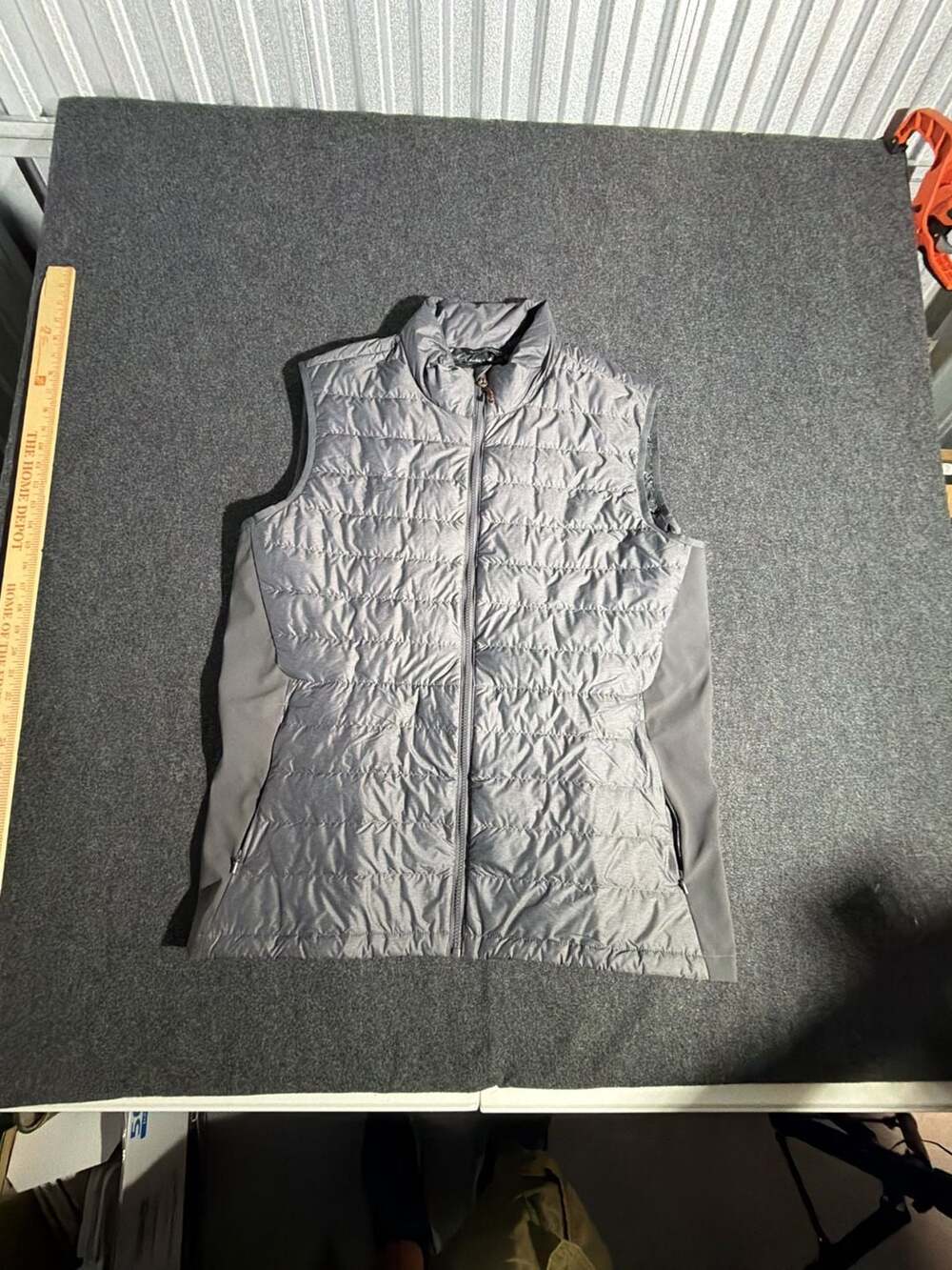 Alpine Design Women's Quilted Puffer Vest with Side Panels Grey